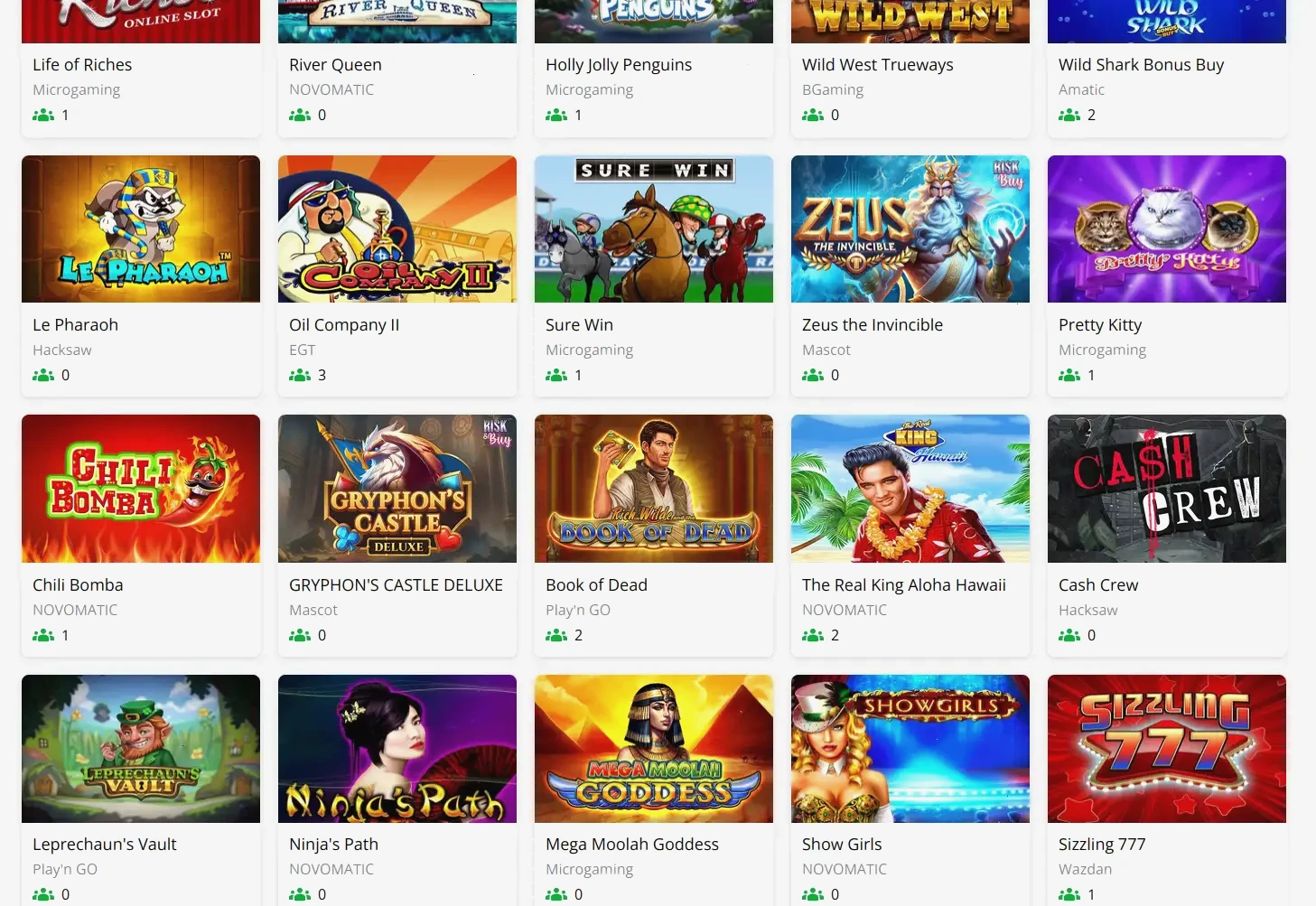 Interfaccia mobile del casinò Limitless con slot e live casino