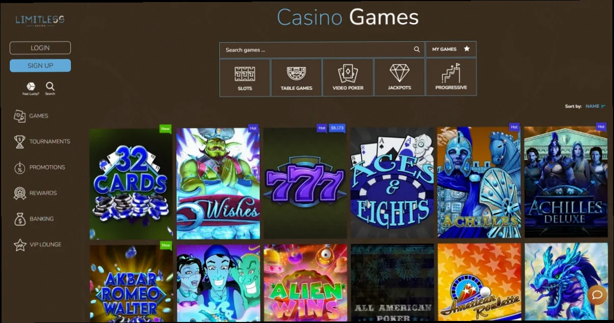 Limitless Casino bonus fino al 505% e 500 giri gratuiti
